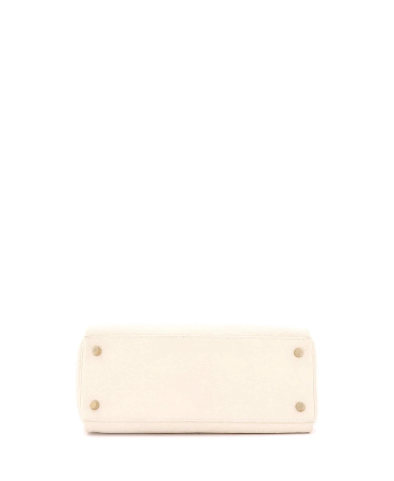 Pre-Owned Hermes Kelly 28 Handbag Light Clemence with Gold Hardware