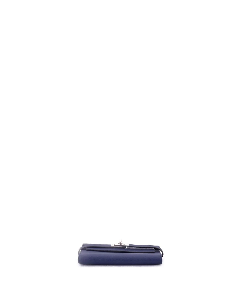 Pre-Owned Hermes Medium Kelly Trifold Wallet Verso Epsom
