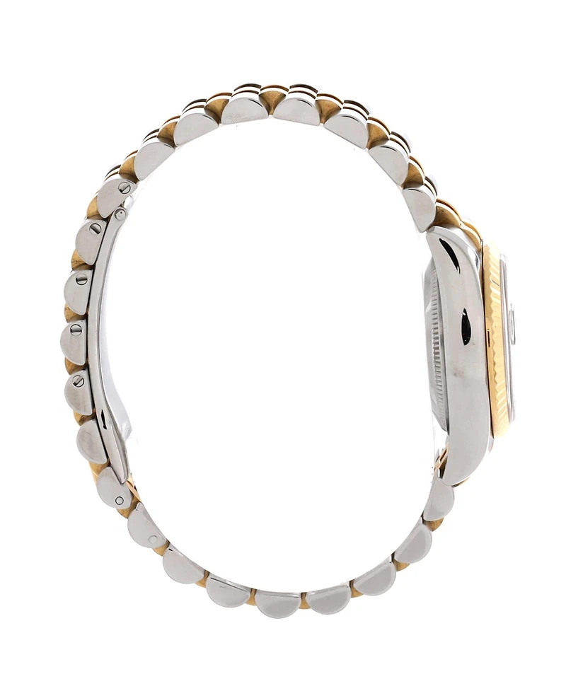 Pre-Owned Rolex Oyster Perpetual Datejust Automatic Watch in Stainless Steel and Gold with Diamond Markers 26mm