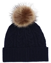 Lauren Ralph Direct Embroidery Cable Beanie Hat