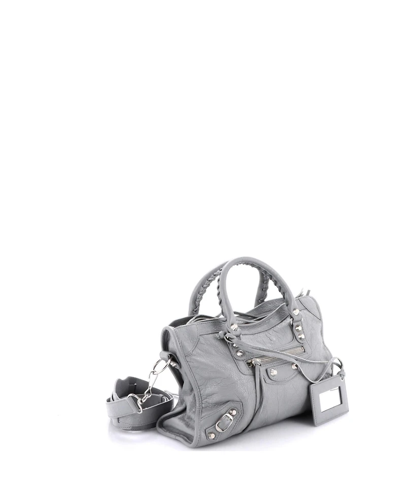Pre-Owned Balenciaga Small City Classic Studs Bag Leather
