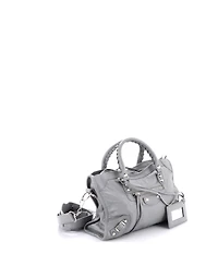 Pre-Owned Balenciaga Small City Classic Studs Bag Leather