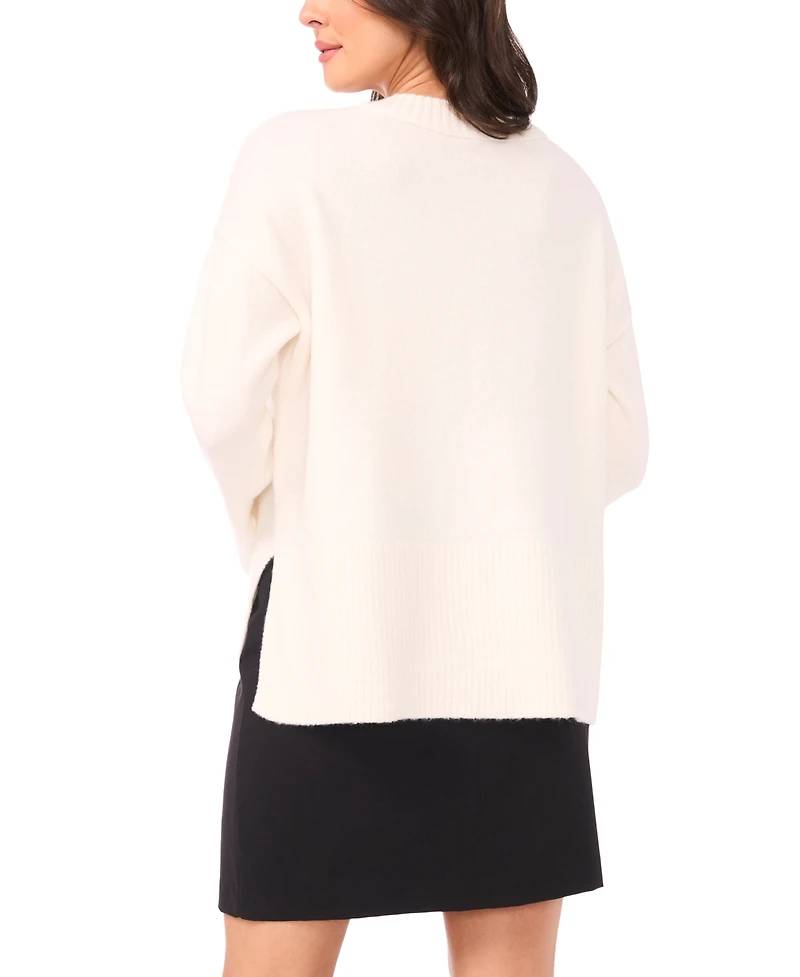 Vince Camuto Women's V-Neck Long Sleeve Sweater