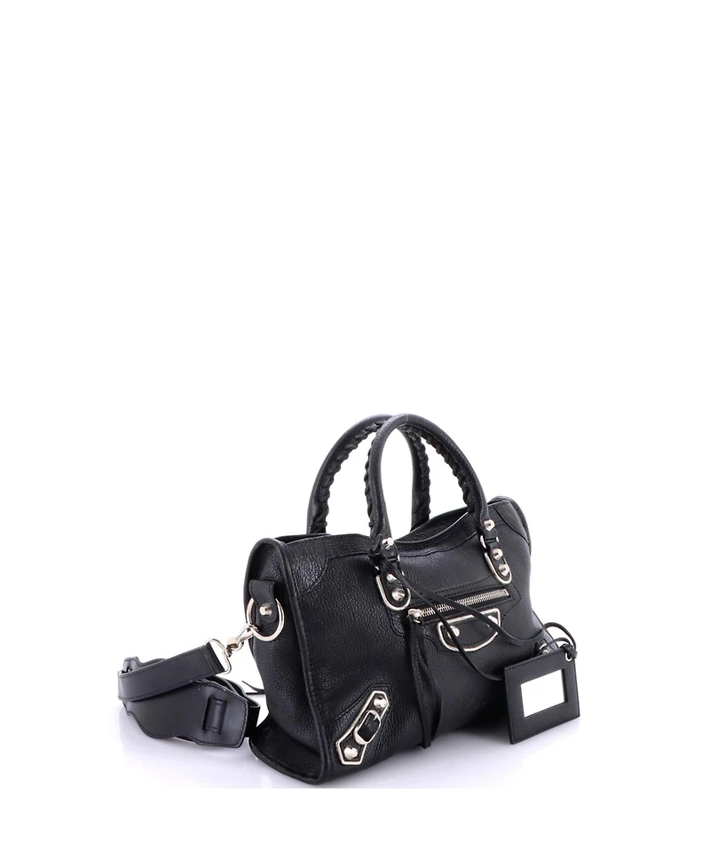 Pre-Owned Balenciaga City Classic Metallic Edge Bag Leather