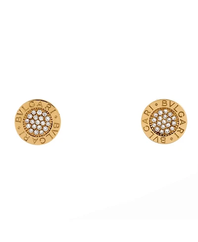 Pre-Owned Bvlgari Classic Round Stud Earrings