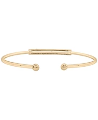 Wrapped Diamond Bangle Bracelet (1/4 ct. t.w.) in 10K Yellow Gold