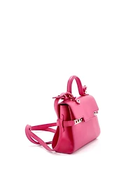 Pre-Owned Delvaux Mini Tempete Top Handle Bag Leather
