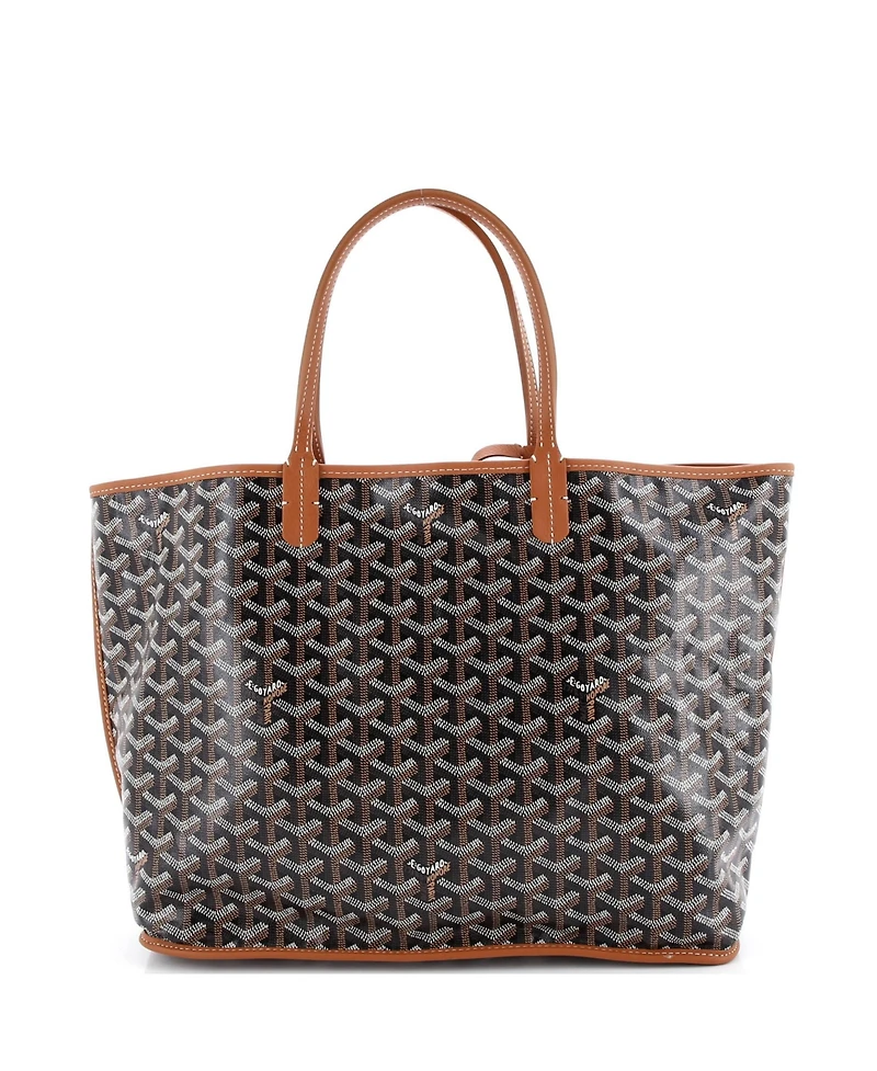 Pre-Owned Goyard Gm Anjou Reversible Tote Printed Coated Canvas