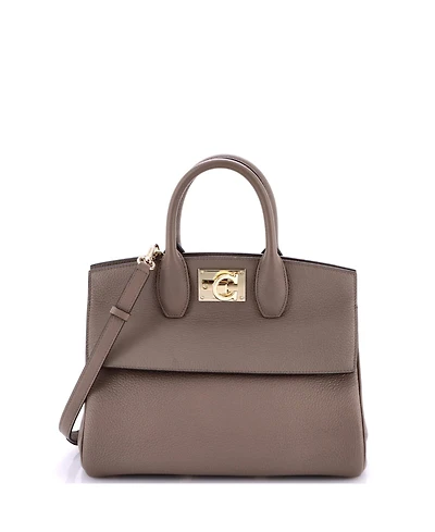 Pre-Owned Salvatore Ferragamo Small Studio Satchel Leather