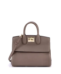 Pre-Owned Salvatore Ferragamo Small Studio Satchel Leather