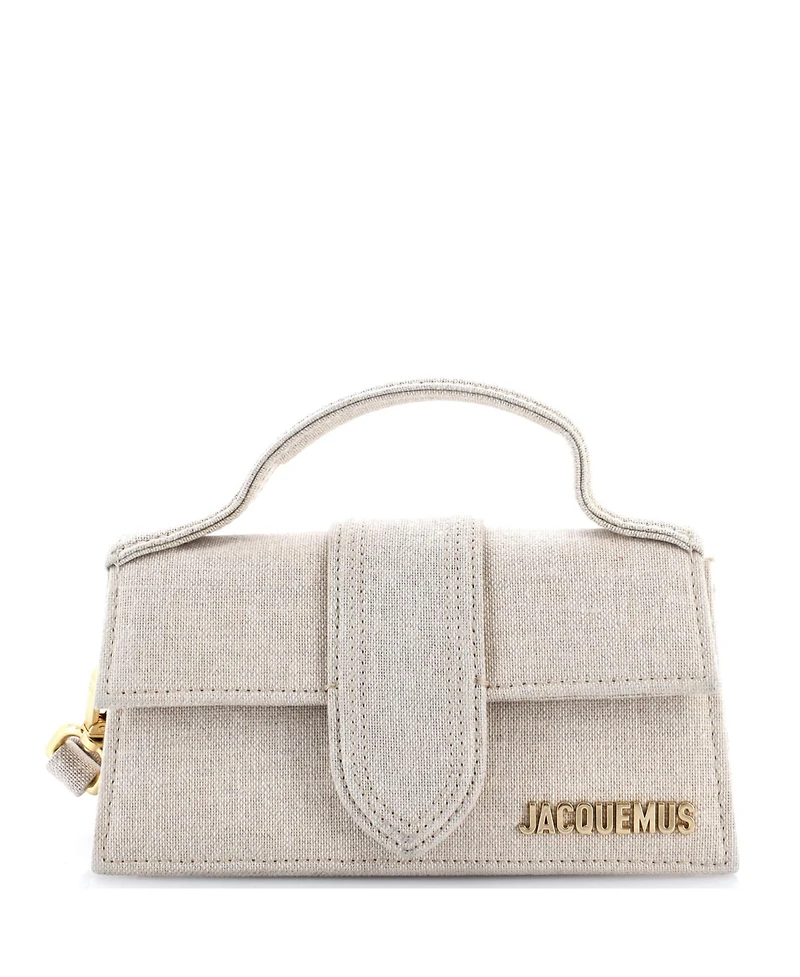 Pre-Owned Jacquemus Le Bambino Top Handle Flap Bag Canvas