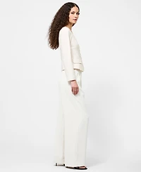 French Connection Women's Long Sleeve Poplin Top
