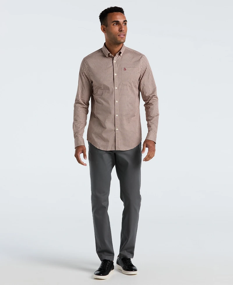 Original Penguin Men's Long Sleeve Slim Fit Shirt