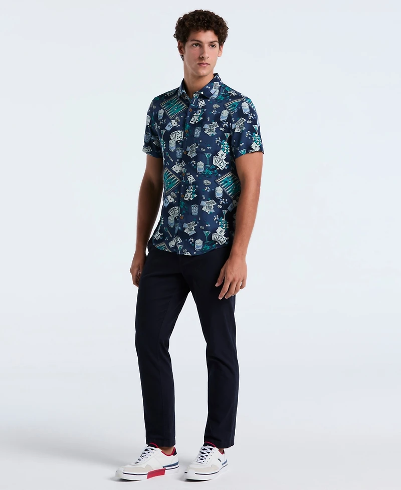 Original Penguin Men's Short Sleeve Button Down Shirt