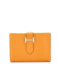 Pre-Owned Hermes Compact Bearn Coin Wallet Chevre Mysore