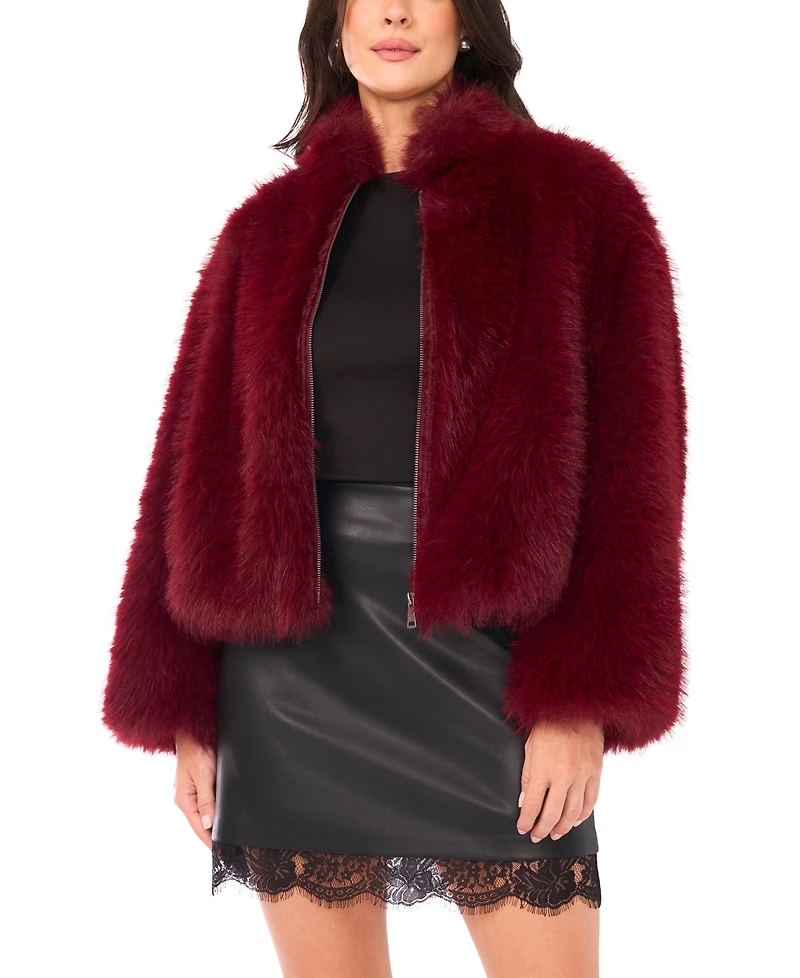 Vince Camuto Women's Stand Collar Long Sleeve Jacket