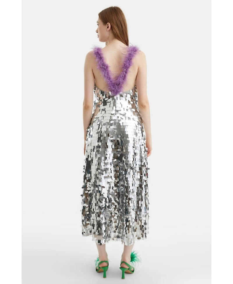 Nocturne Women's Sequined Long Dress