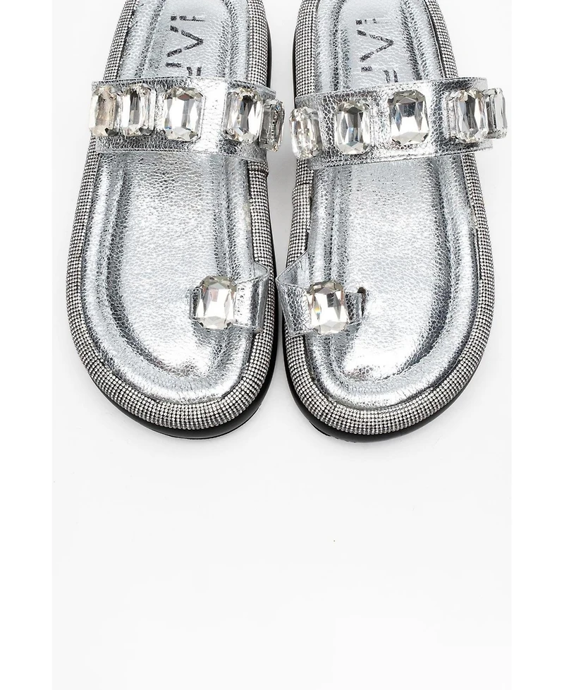Prologue Shoes Evans Jeweled Platform Sandal (Women)