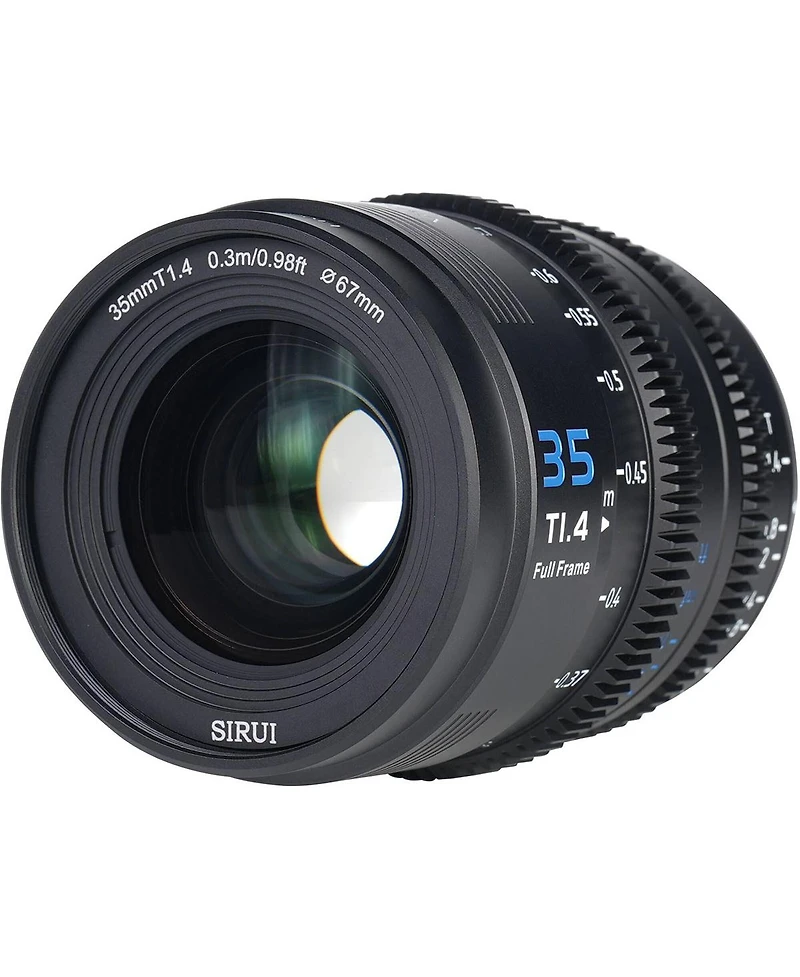 Sirui Vision Prime 1 Series 35mm T1.4 Full Frame Cine Lens (Native E mount, Black Color, Z/Rf/L Mount Adapter)