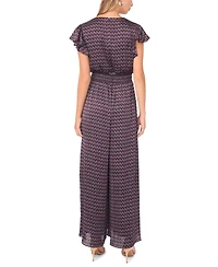 Vince Camuto Women's Button-Front Smocked Waist Jumpsuit