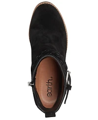 Earth Women's Chace Buckle Strap Wedge Booties
