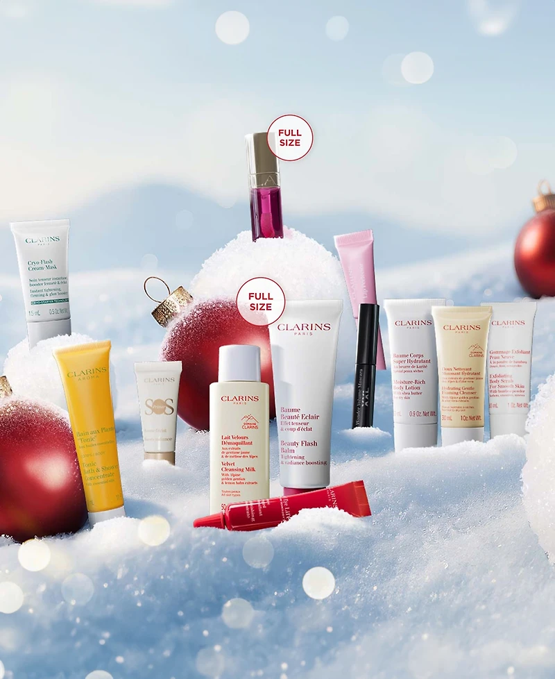 Clarins 12-Day Advent Calendar Skincare Set