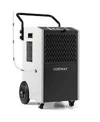 Costway 154 Pints Commercial Dehumidifier With Pump Drain Hoses For Basements Job Sites