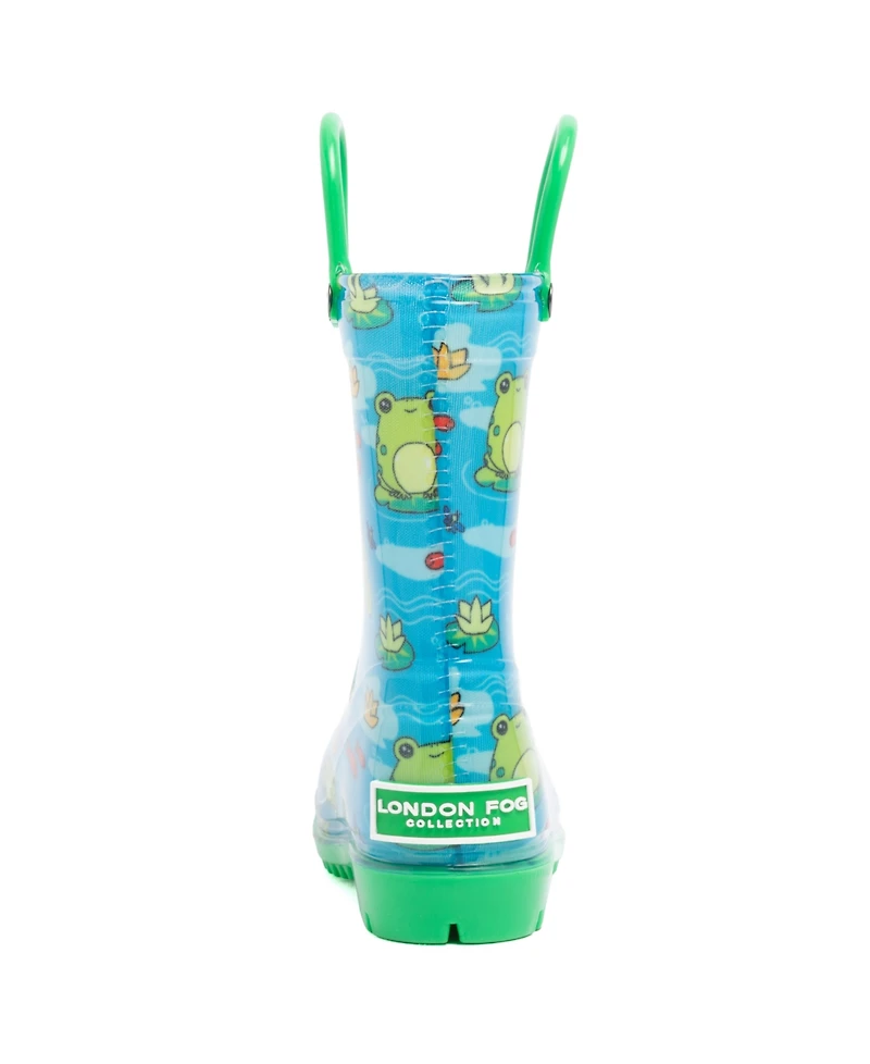 London Fog Toddler Boys 5T-10T Sven T Printed Rain Boots