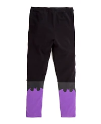 Justice League Warner Bros Costume Dress Leggings Cape and Headband 4 Piece Set