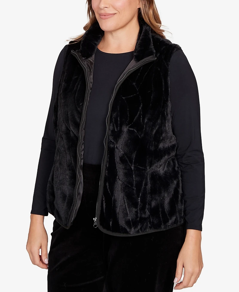 Hearts Of Palm Plus Solid Polyester Vest