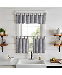 Elrene Home Fashions Tucker Ticking Stripe Window Valance