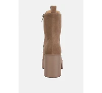 Carmac Womens High Ankle Platform Boots
