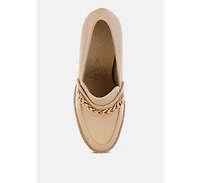Y2K Chunky High Block Heeled Loafers Women