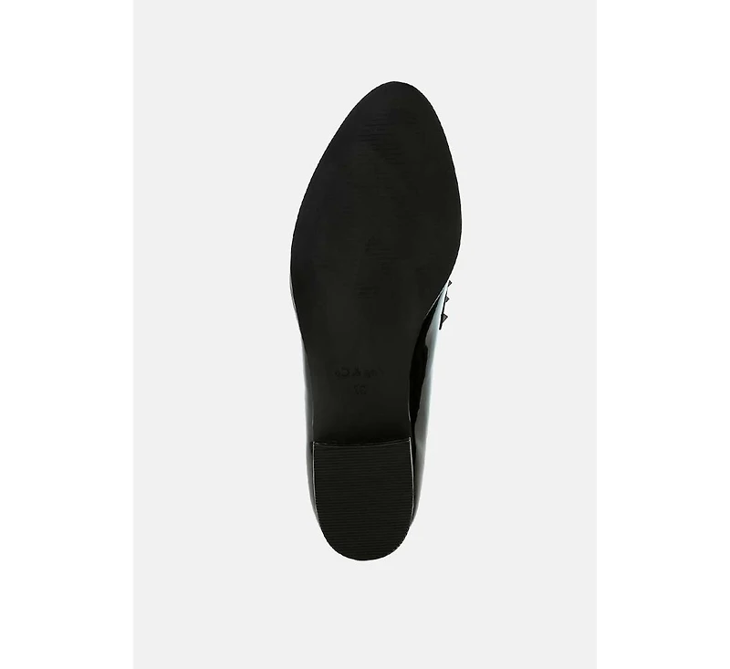 Rag & Co Patent Pleather Penny Loafers Women