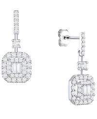 Macy's Diamond Earrings (1/2 ct. t.w.) in 10K White Gold
