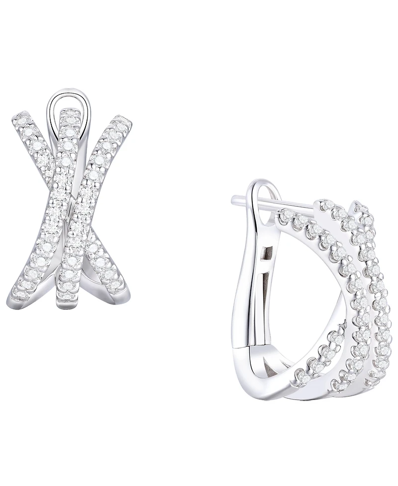 Macy's Diamond Earrings (1/2 ct. t.w.) in Sterling Silver