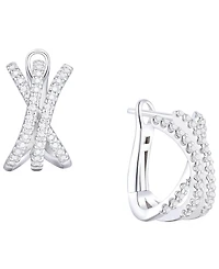 Macy's Diamond Earrings (1/2 ct. t.w.) in Sterling Silver