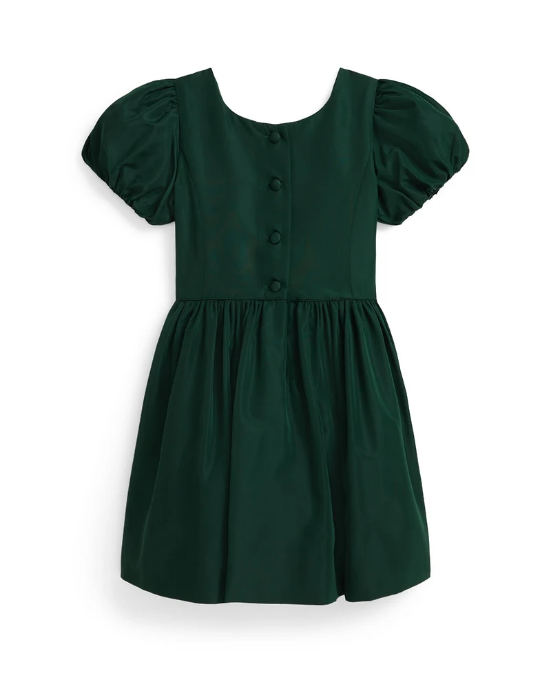 Polo Ralph Lauren Girls 2T-6X Short Sleeve Taffeta Dress