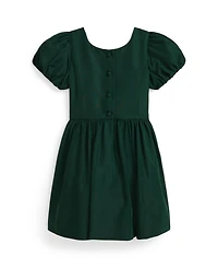 Polo Ralph Lauren Girls 2T-6X Short Sleeve Taffeta Dress
