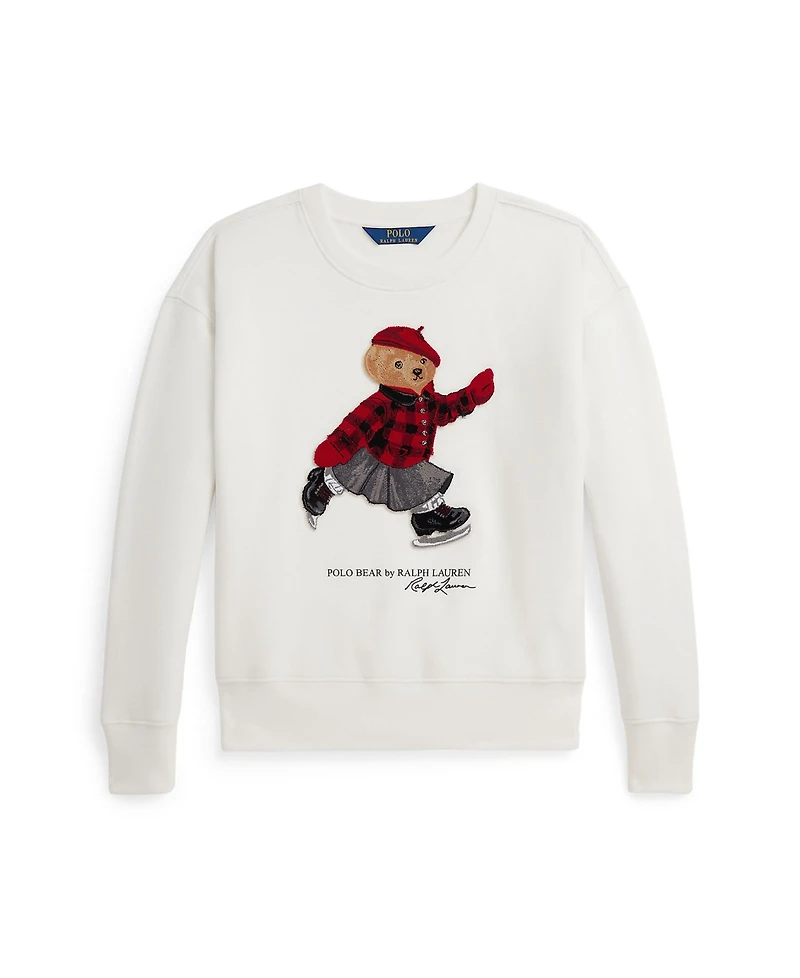 Polo Ralph Lauren Girls 7-16 Bear Boxy Sweatshirt