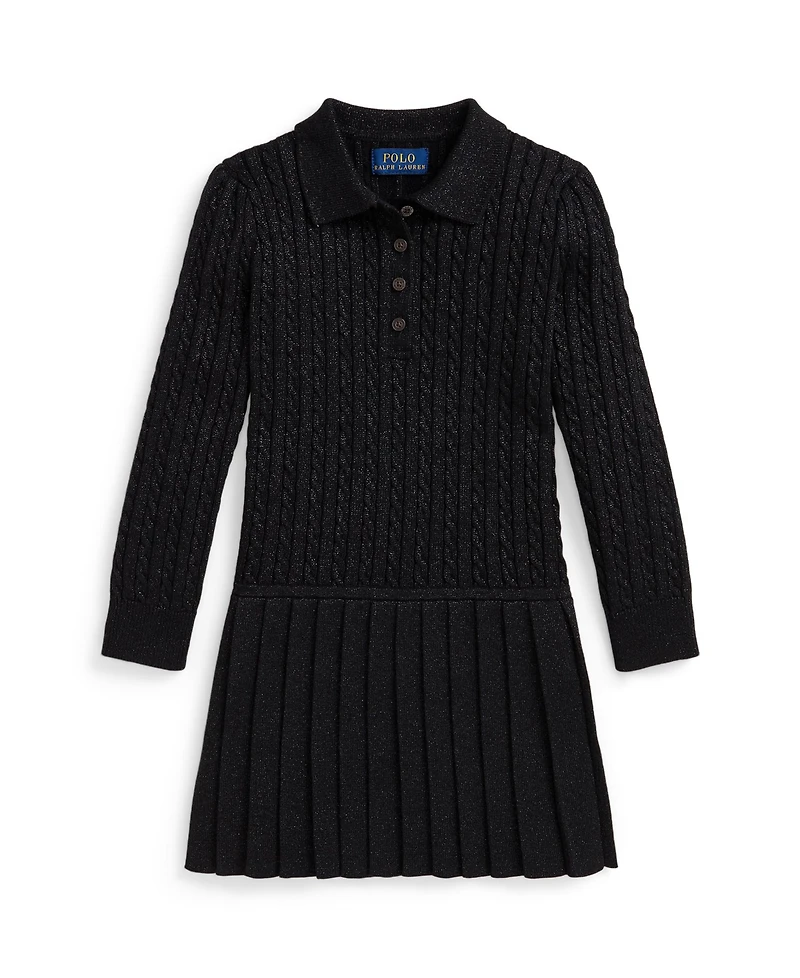Polo Ralph Lauren Girls 2T-6X Mini-Cable Polo Sweater Dress