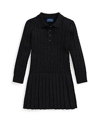 Polo Ralph Lauren Girls 2T-6X Mini-Cable Polo Sweater Dress