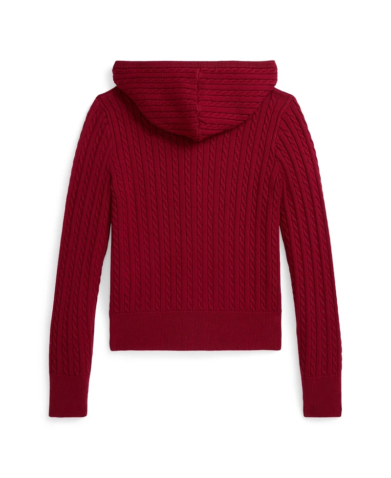 Polo Ralph Lauren Girls 7-16 Long Sleeves Bear Full-Zip Sweater