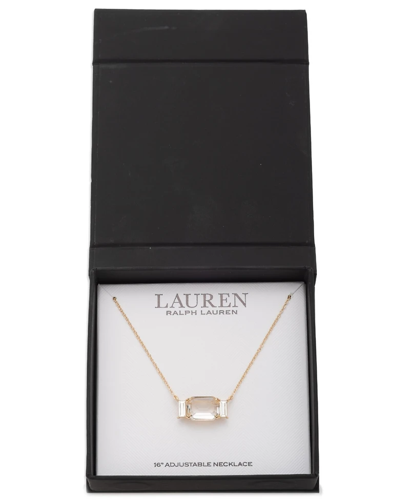 Lauren Ralph Lauren Glass Stone Pendant Necklace