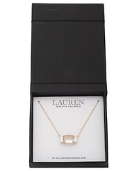 Lauren Ralph Lauren Glass Stone Pendant Necklace