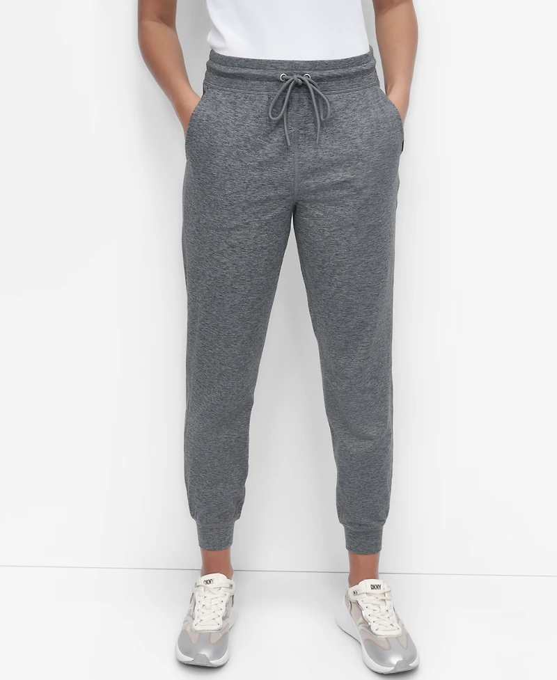 Dkny Sport Women's Spacedye High-Waist Slim Joggers
