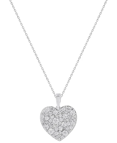 Macy's Diamond Pendant Necklace (1 ct. t.w.) in 14K White Gold