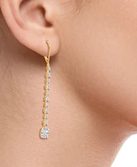 Macy's Diamond Long Drop Earrings (1 ct. t.w.) in 14K Yellow Gold