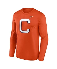Nike Men's Orange Clemson Tigers Primetime Alternate Logo Legend Performance Long Sleeve T-Shirt