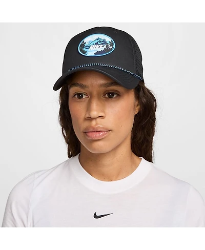 Nike Men's and Women'sBlack Rise Trucker Adjustable Hat